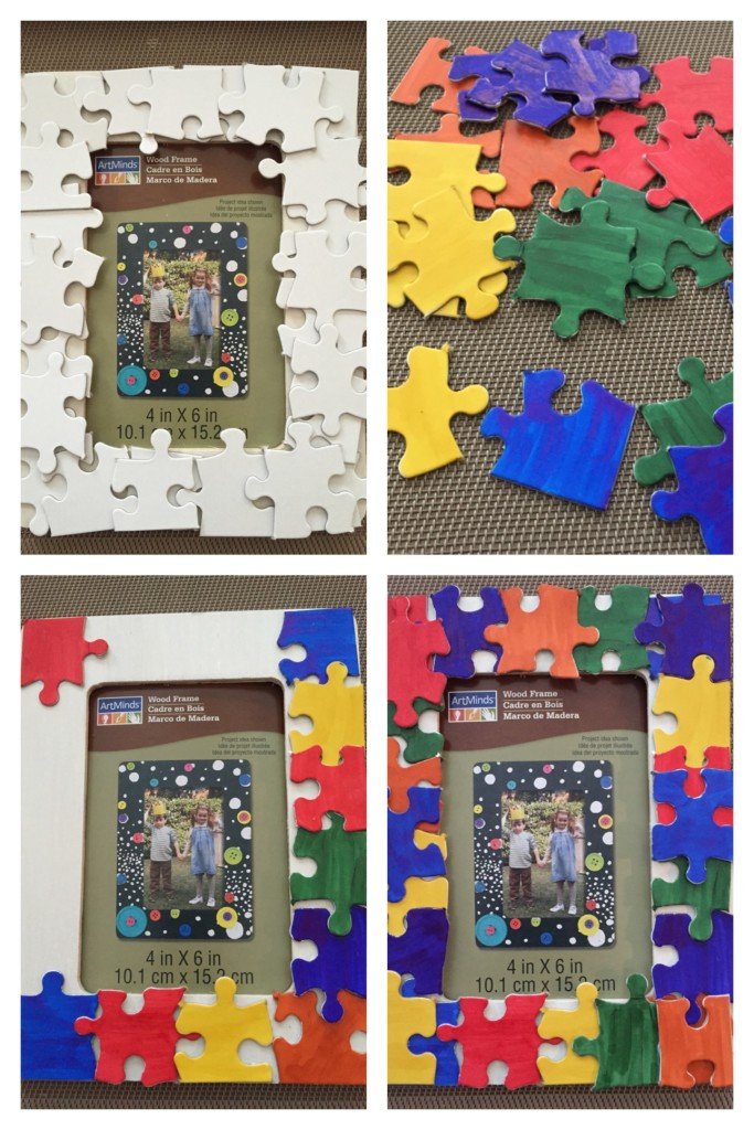 Steps to the Puzzle Piece Picture Frame